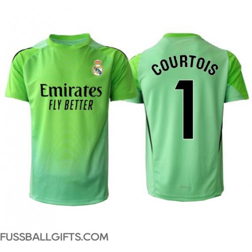 Real Madrid Thibaut Courtois #1 Torwart Fußballbekleidung Auswärtstrikot 2025-26 Kurzarm